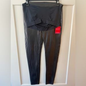 Brand New SPANX Faux Leather Maternity Leggings!